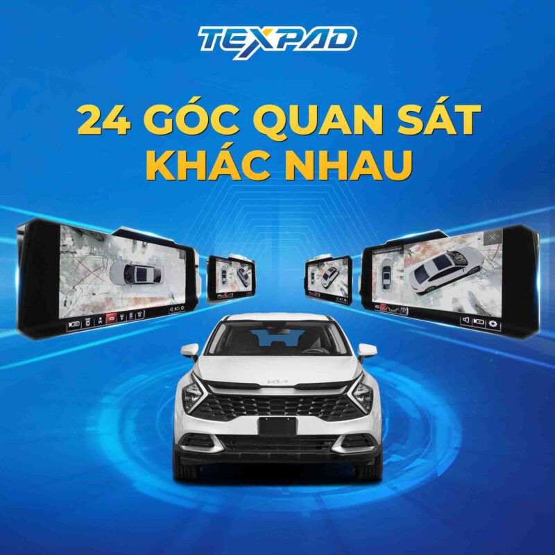 24 góc quan sát trên Texpad Zone 4