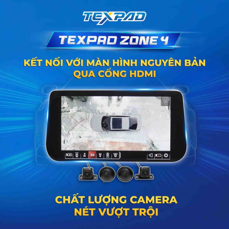 Kết nối nguyên bản trên camera 360 Texpad Zone 4