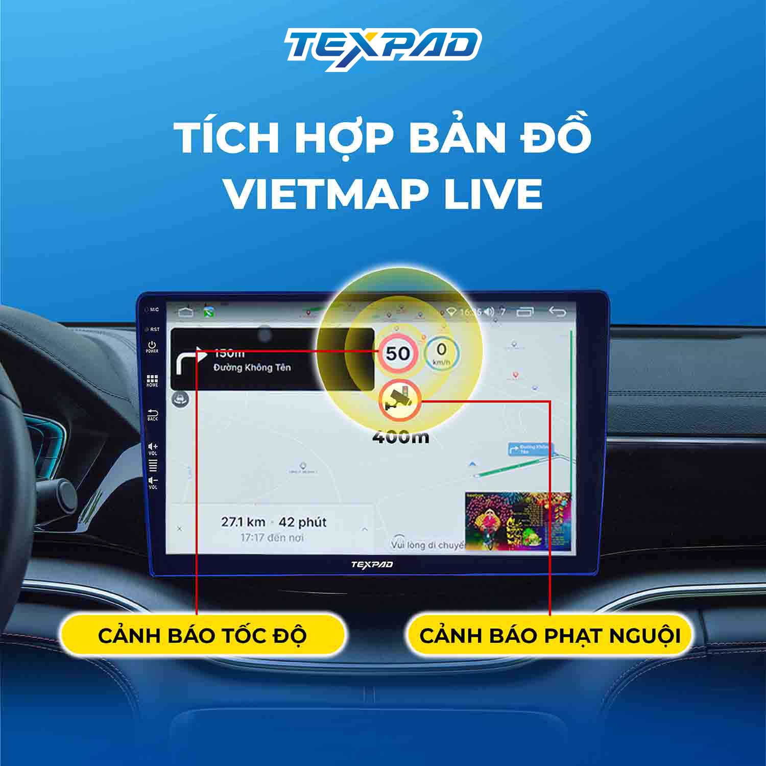 Tích hợp bản đồ Vietmap Live dẫn đường thông minh