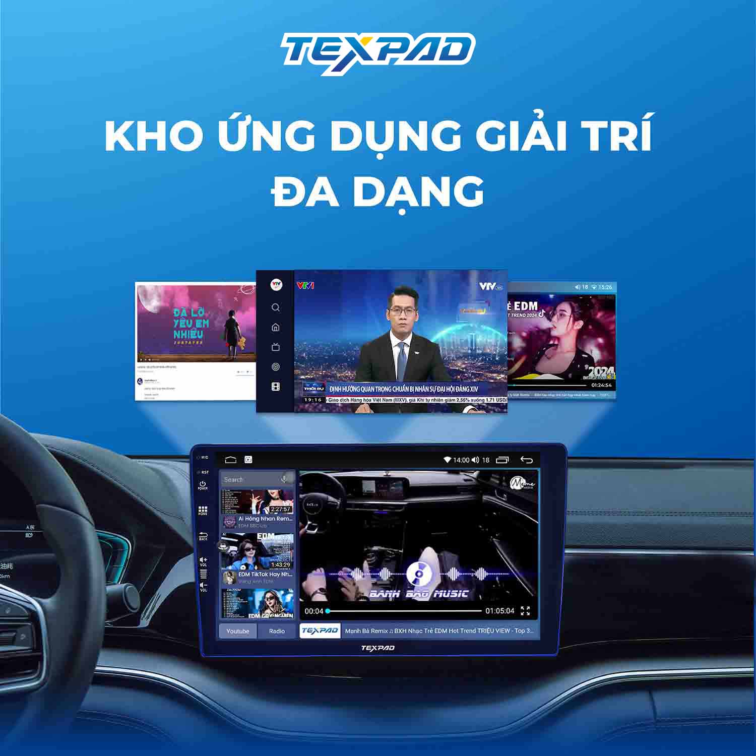 Kho ứng dụng giải trí đa dạng