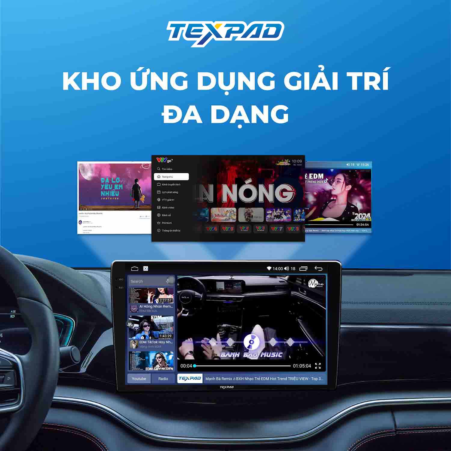 Kho ứng dụng giải trí đa dạng
