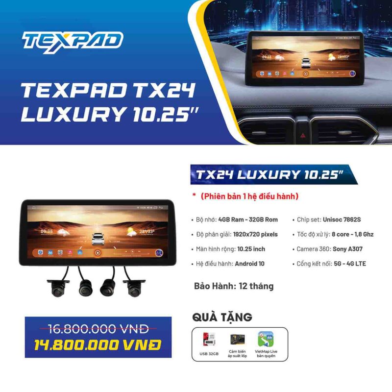Báo giá màn hình Texpad TX24 10.25 Inch