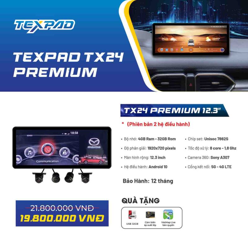 Báo giá màn hình Texpad TX24 Premium 12.3 Inch 