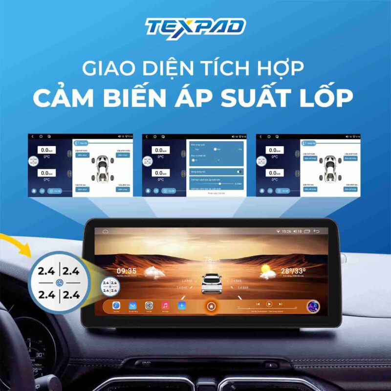 Tích hợp cảm biến áp suất lốp