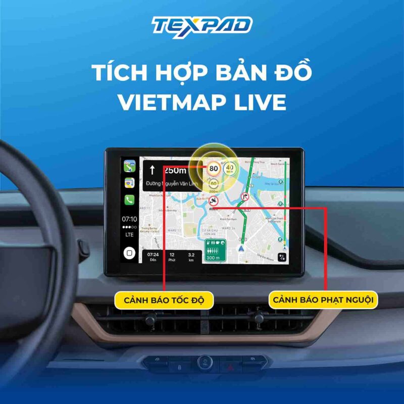 Tích hợp bản đồ dẫn đường thông minh