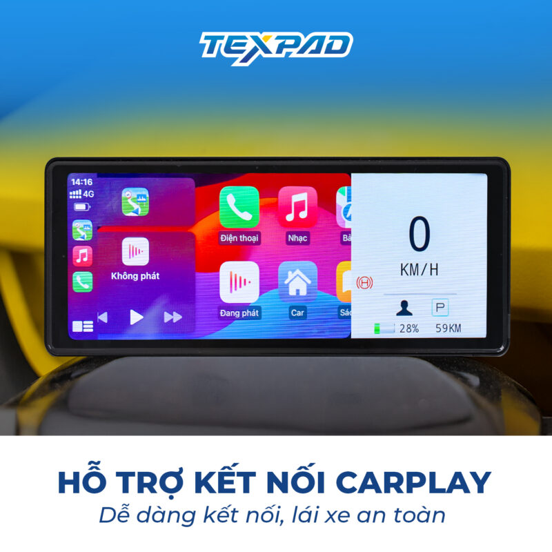 Màn hình Android Texpad TX24 Odo kết nối Carplay 