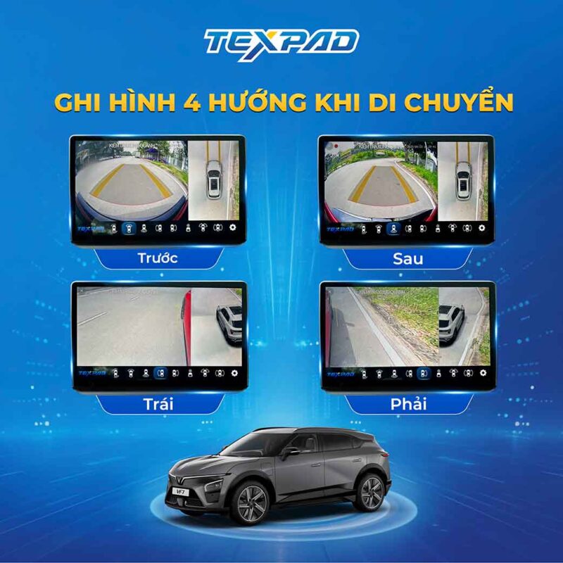 Ghi hình 4 hướng di chuyển Camera 360 Texpad Zone 4 EV