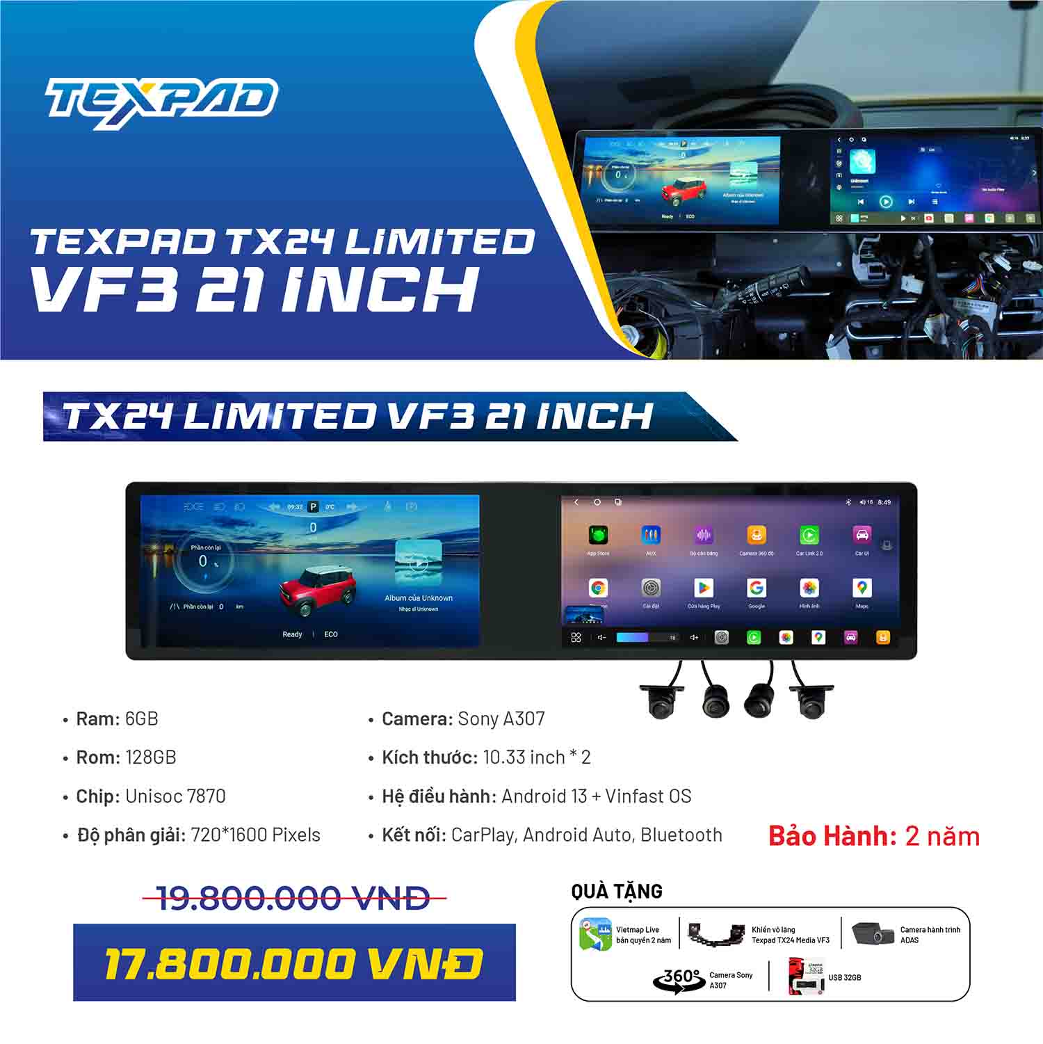 Giá màn hình Texpad TX24 VF3 21 inch Limited