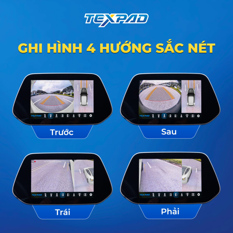 Ghi hình sắc nét trên Camera 360 Texpad Zone 4 Eco Vinfast VF5