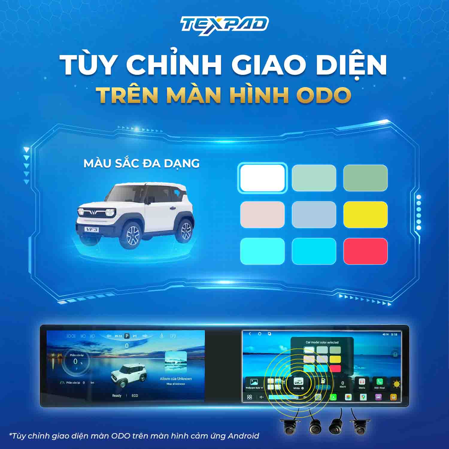 Giao diện màn hình ODO Texpad TX24 VF3 21 inch Limited