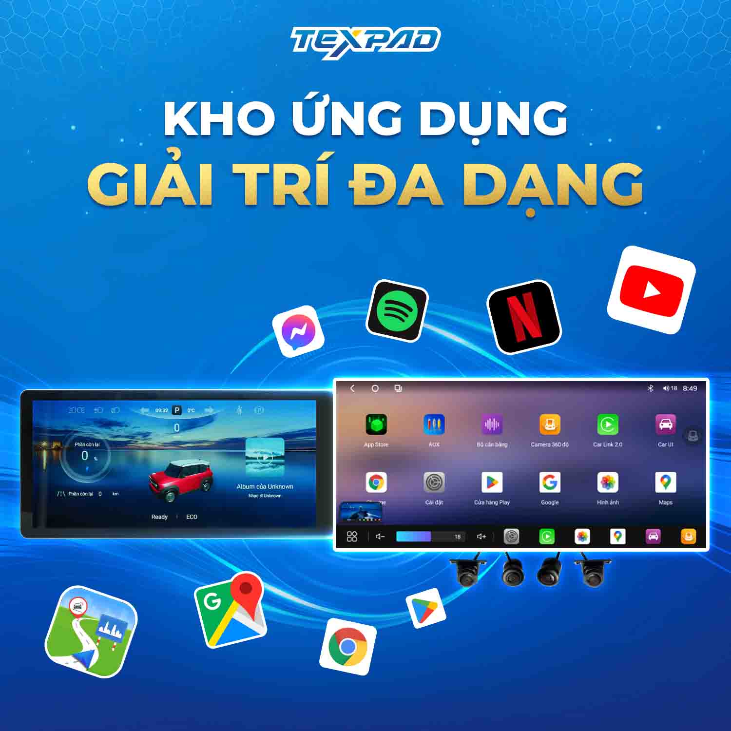 Kho ứng dụng giải trí đa dạng trên màn hình Texpad TX24 VF3 21 inch Limited