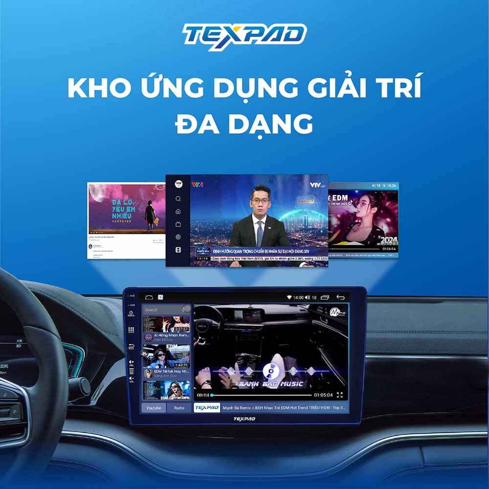 Texpad TX24 Base kho ứng dụng giải trí đa dạng