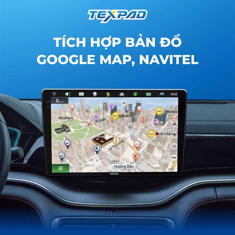 Màn hình Texpad TX24 Base tích hợp bản đồ dẫn đường