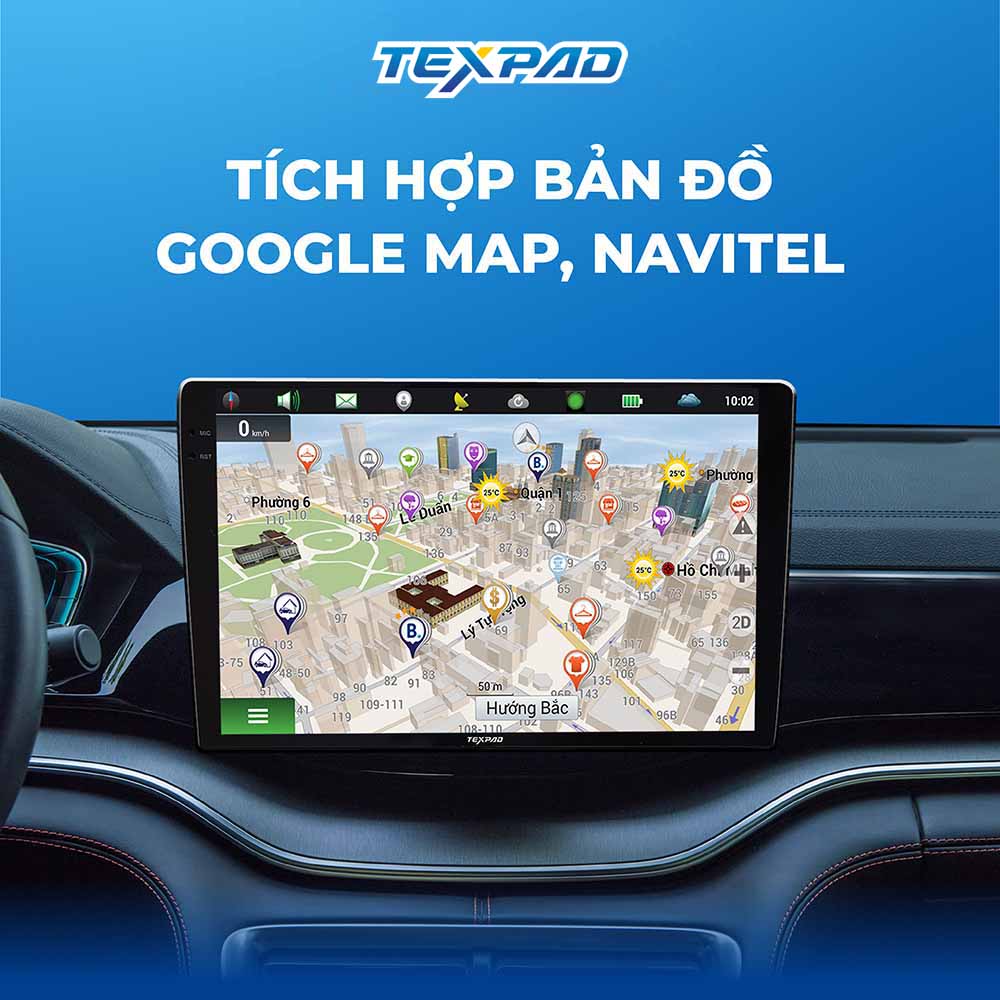 Màn hình Texpad TX24 Base tích hợp bản đồ dẫn đường