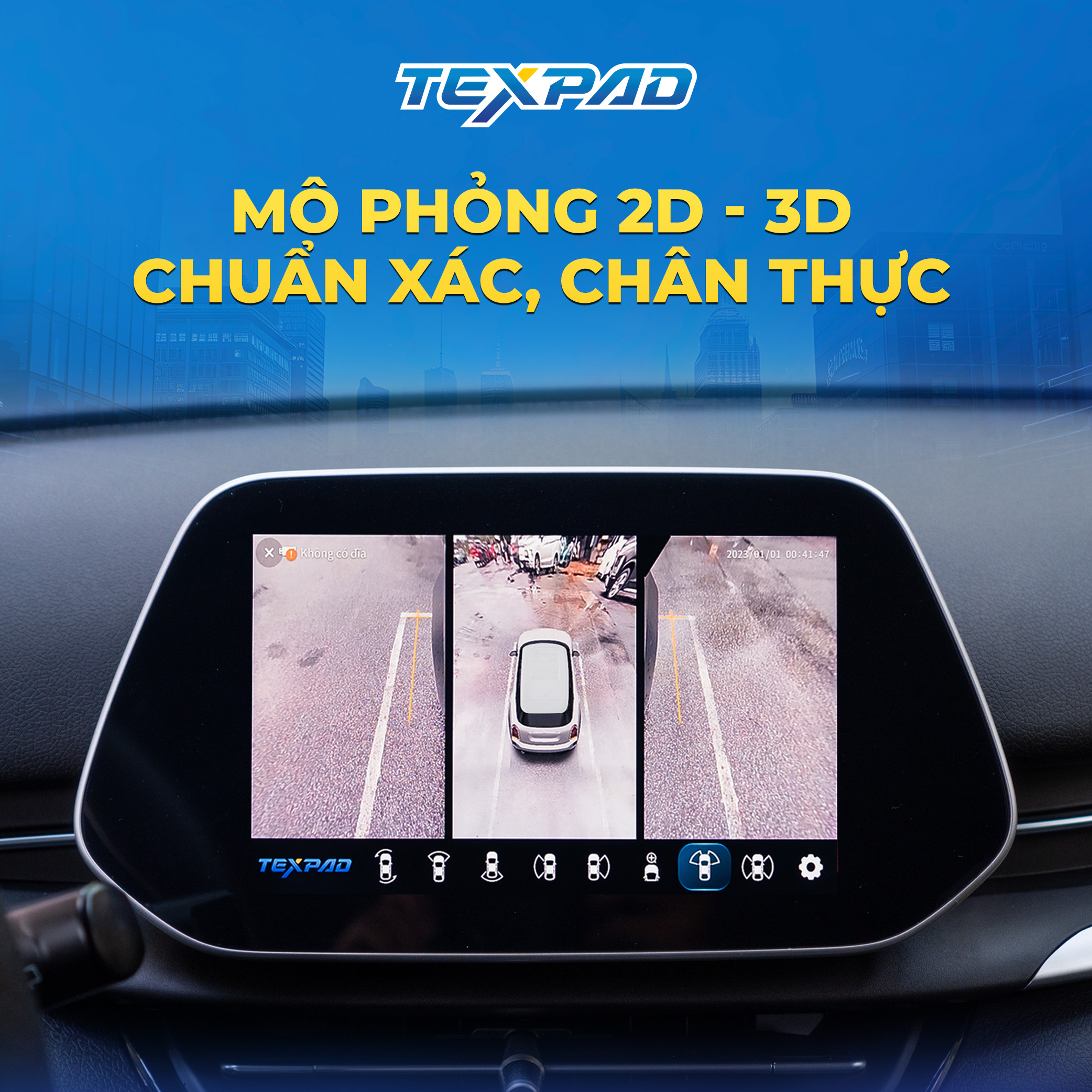 Mô phỏng 3D trên Camera 360 Texpad Zone 4 Eco Vinfast VF5