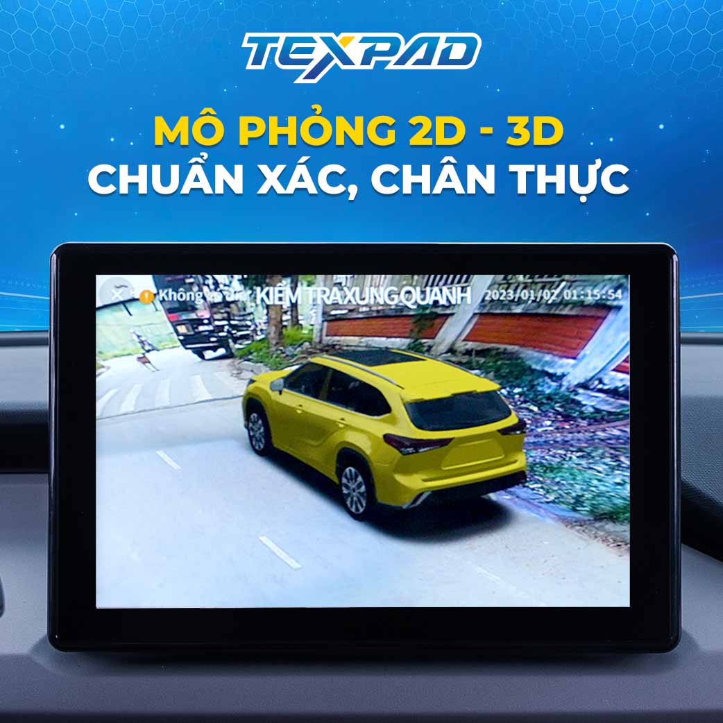 Mô phỏng 3D trên Camera 360 Texpad Zone 4 eco Limo Green